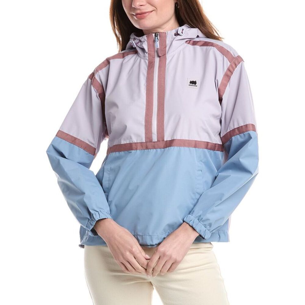 Horizon Womens  1/2-Zip Mechanical Stretch Woven Ripstop Top, Gray